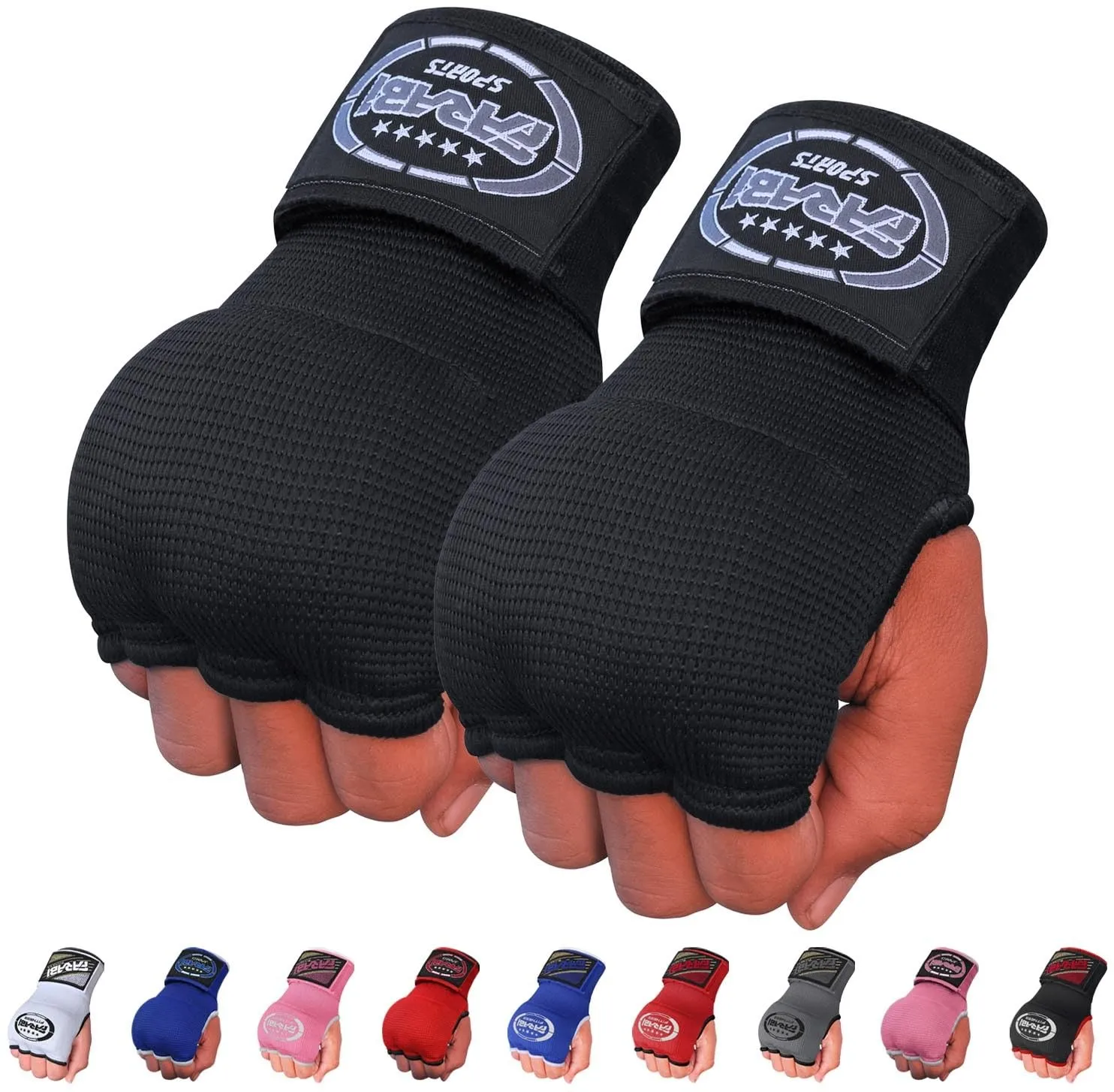 Farabi sottoguanti boxe bambini rossi in gel veloci