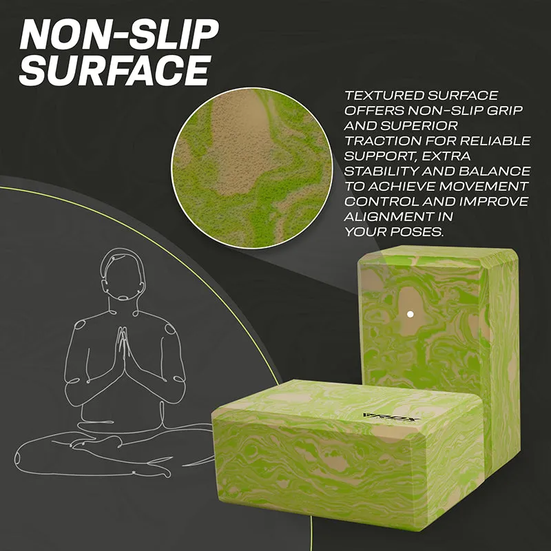 RDX GN Blocco Yoga EVA Singolo Verde Antiscivolo