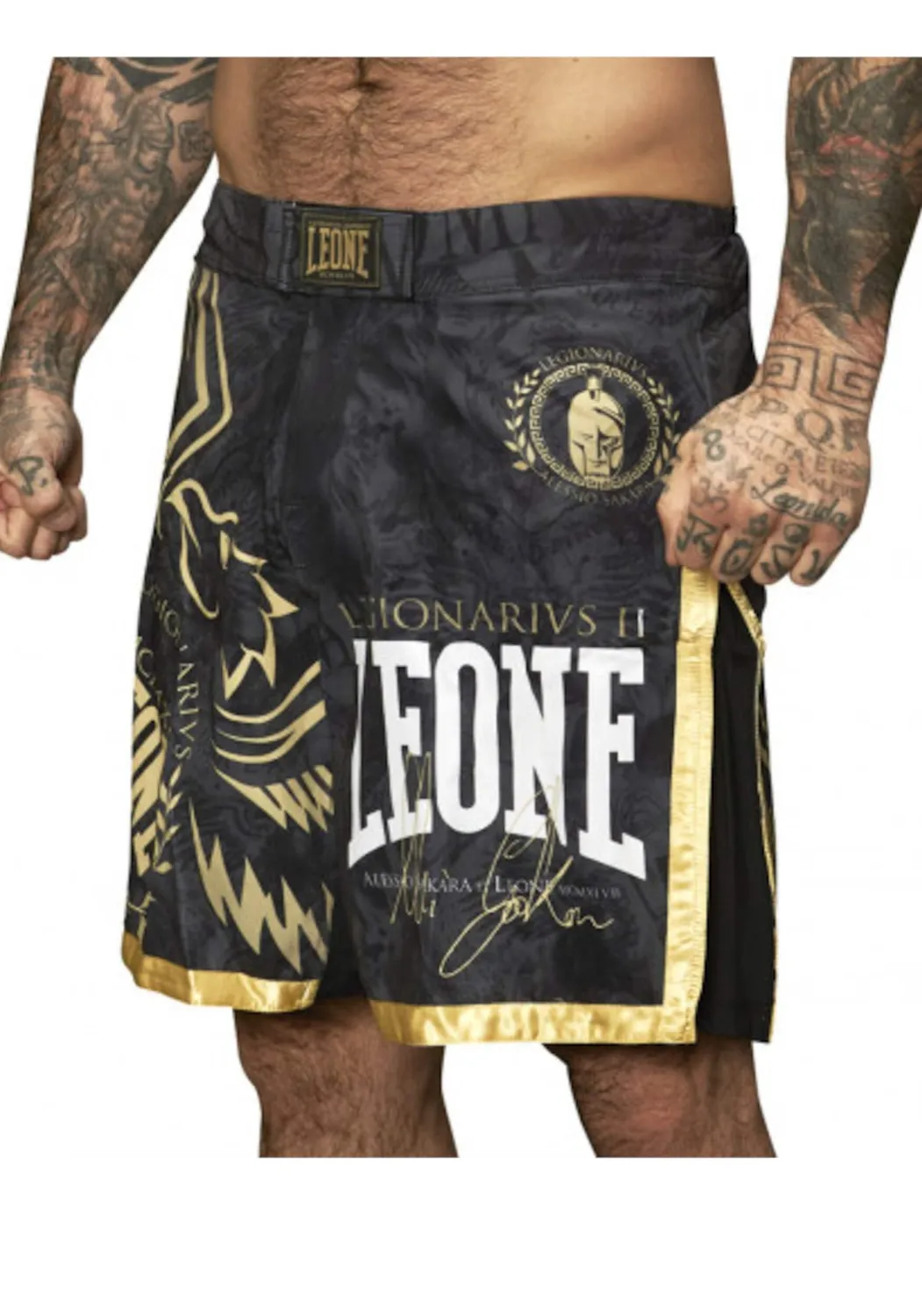 Leone 1947 Legionarius II shorts MMA neri