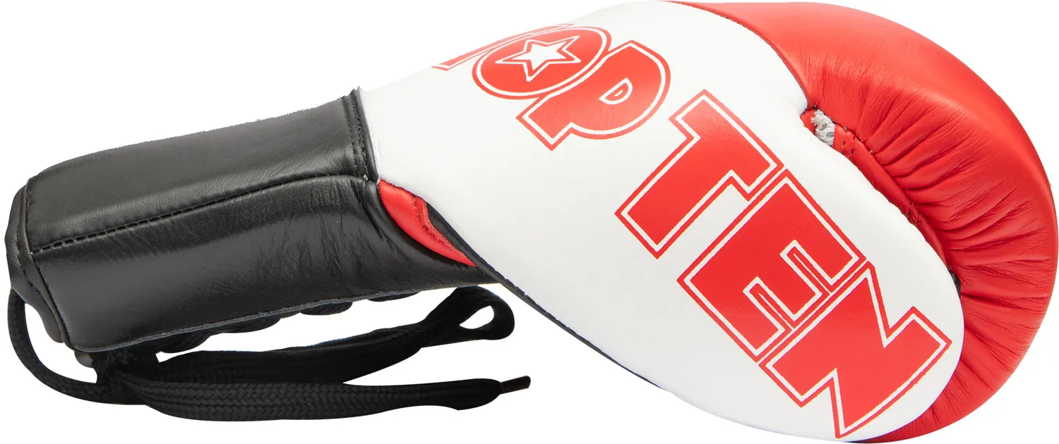 TOP TEN Pro X guanti boxe pelle vera kickboxing