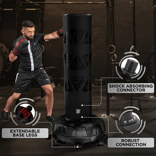 RDX KT Ronin 6ft sacco boxe base terra + guantini