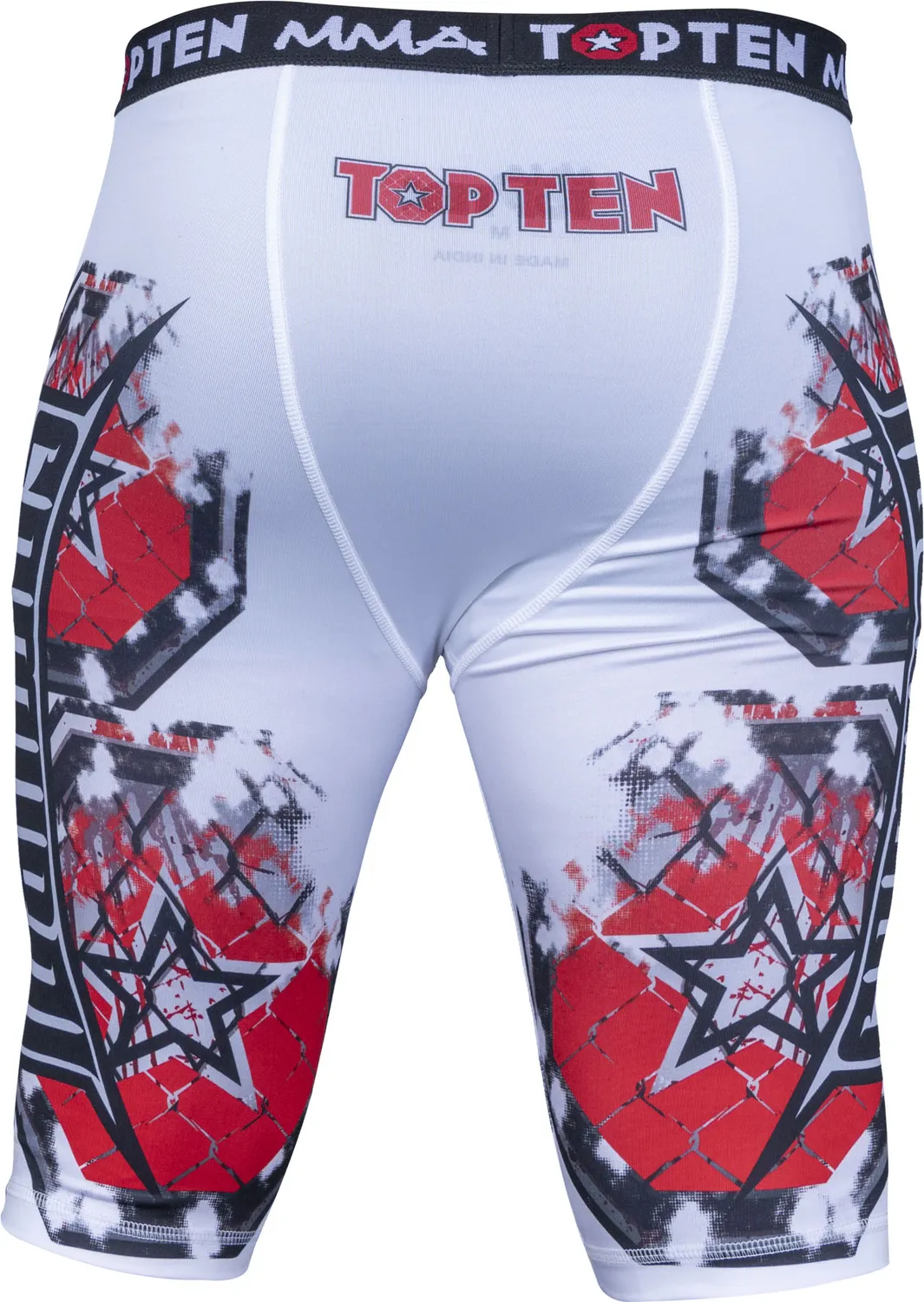 TOP TEN Samurai I shorts MMA elasticizzati neri