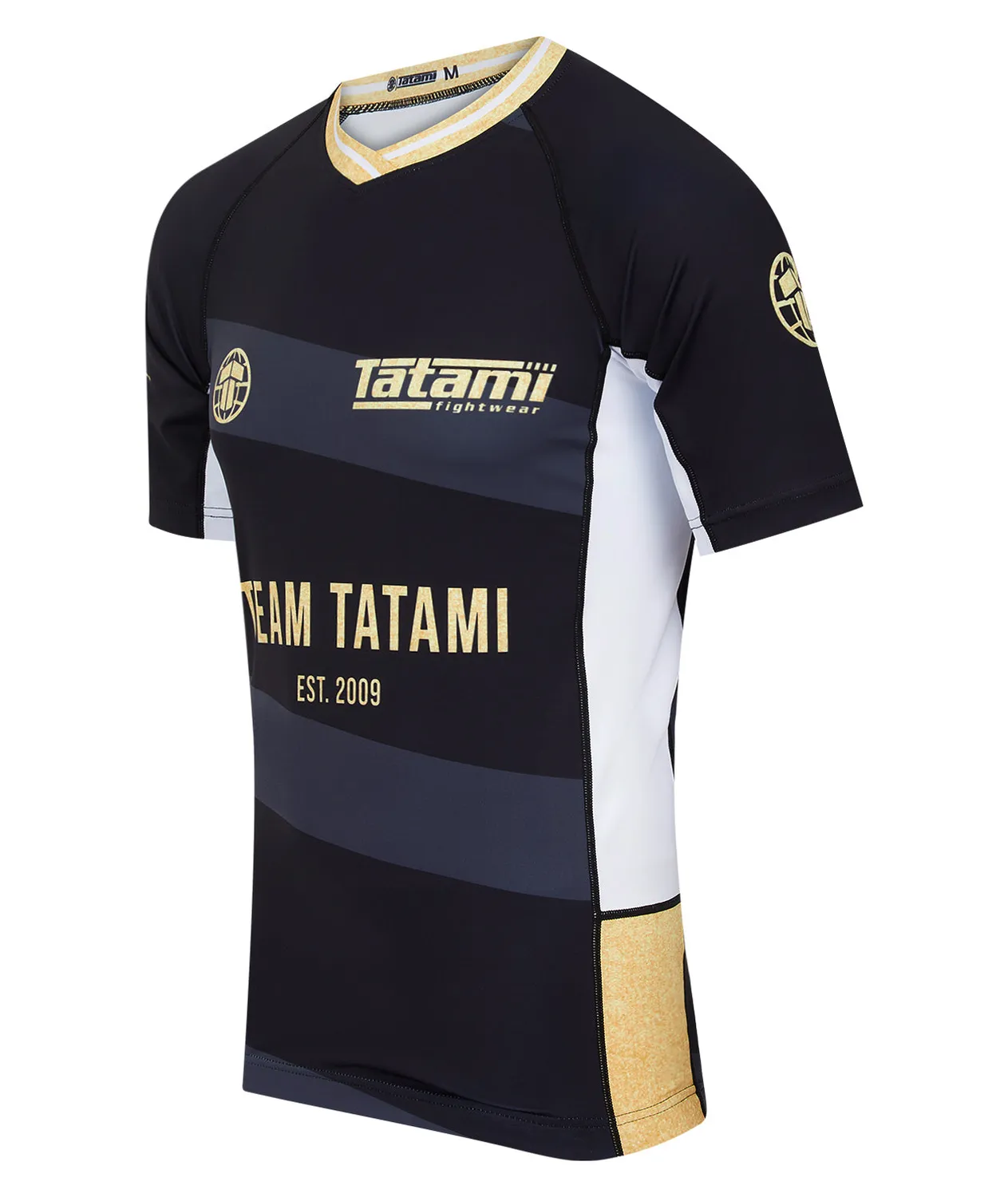 Tatami Team Tatami rash guard maniche corte nero oro