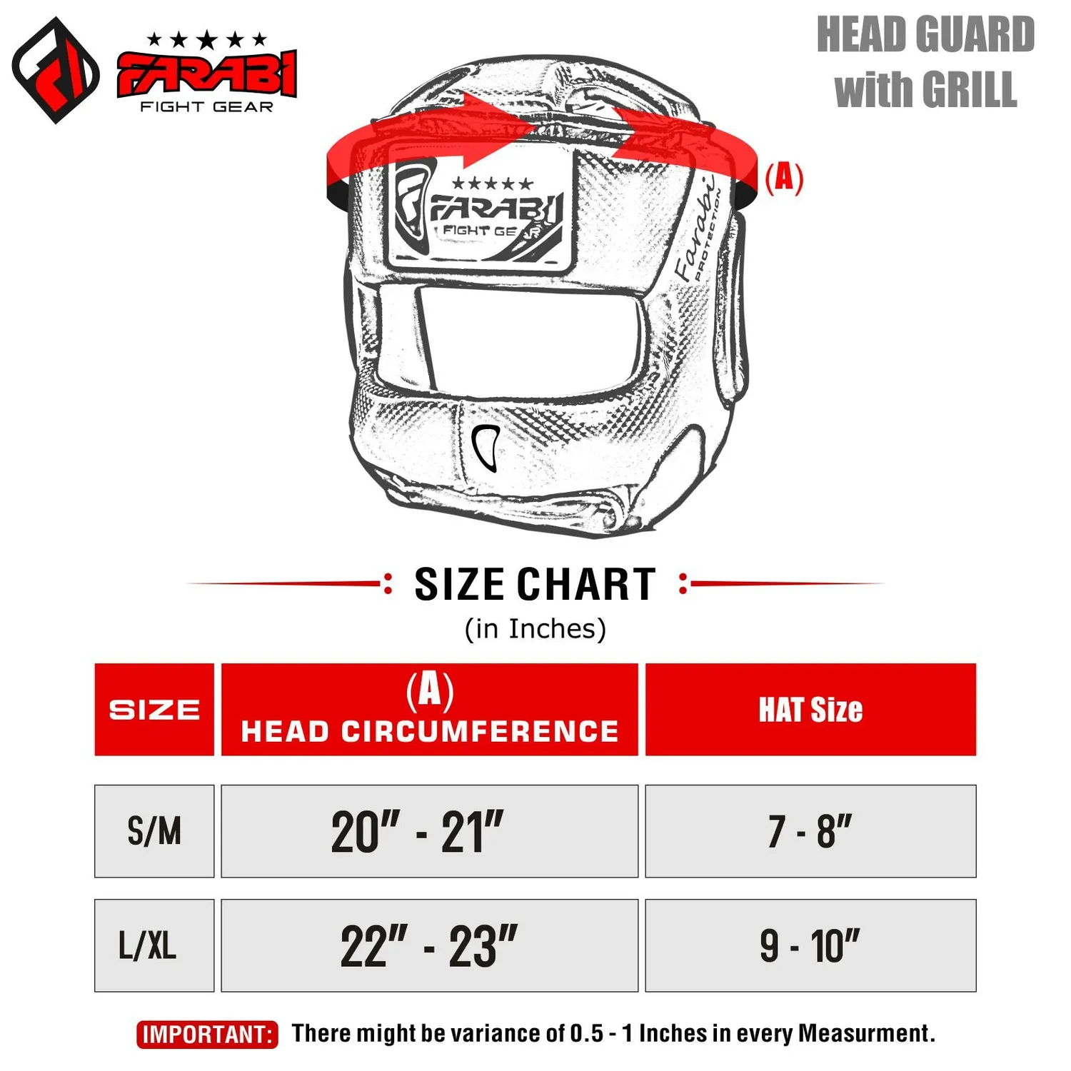 Farabi P-Grill casco boxe con griglia protezione testa