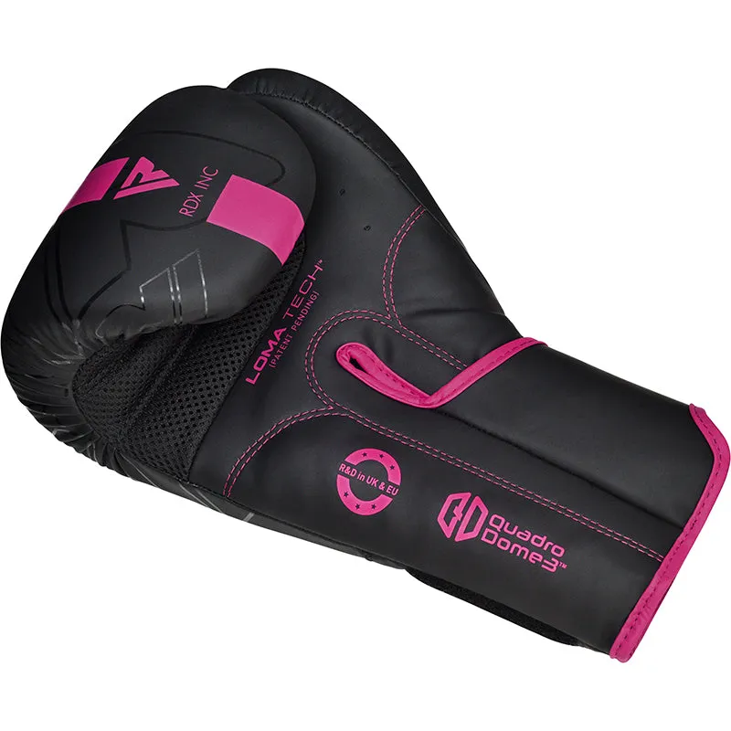 RDX F6 Kara Guanti Boxe Donna Rosa Max-Shock 12oz