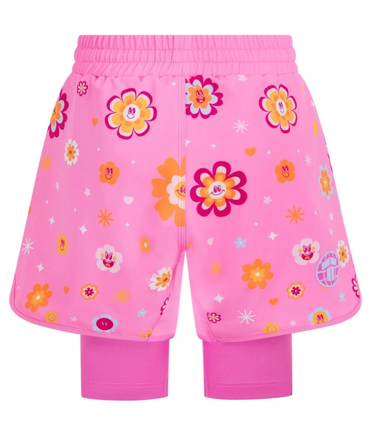 Tatami Flower Power pantaloncini no-gi donna rosa riciclati