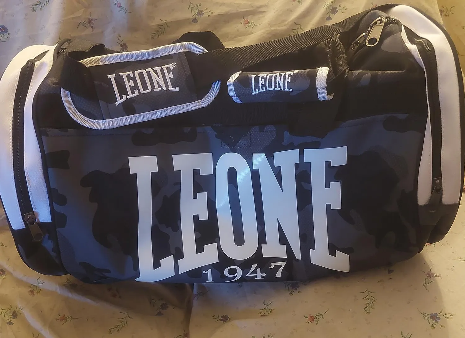 Leone1947 Camouflage Borsone Sportivo Verde 45 Litri