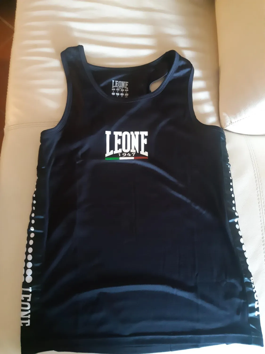 Leone 1947 canottiera boxe poliestere traspirante