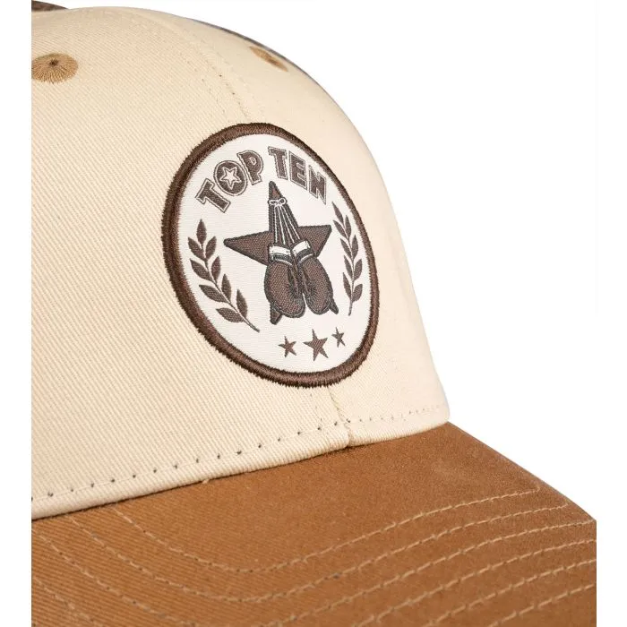 TOP TEN Outline cappellino trucker marrone cotone