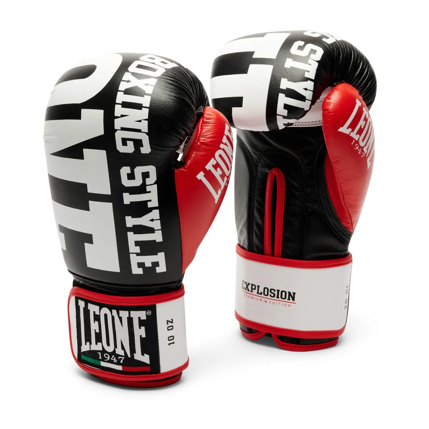 Leone 1947 Explosion Guantoni Boxe Pelle Sacco e Sparring
