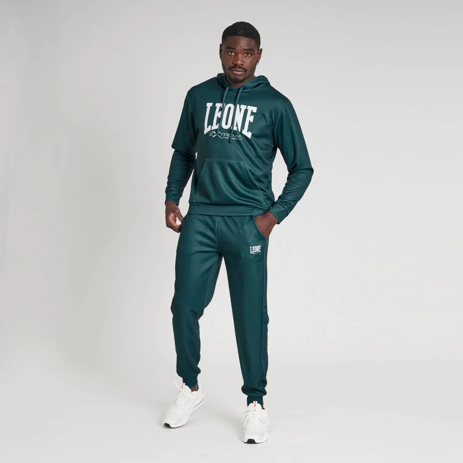Leone1947 ABX122 Jogger Verde Petrolio interlock