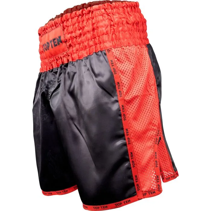 TOP TEN Dragon pantaloncini kickboxing in poliestere