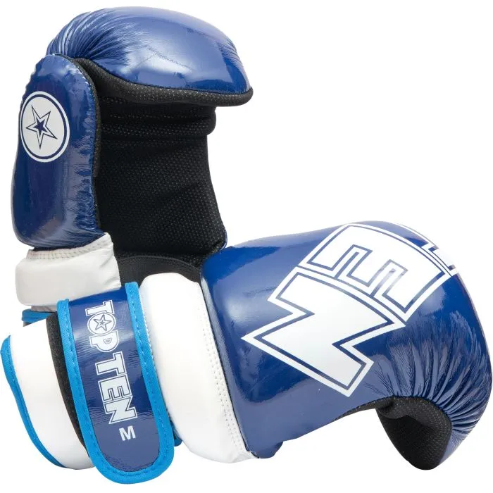 TOP TEN Glossy Block guanti pointfighter kickboxing