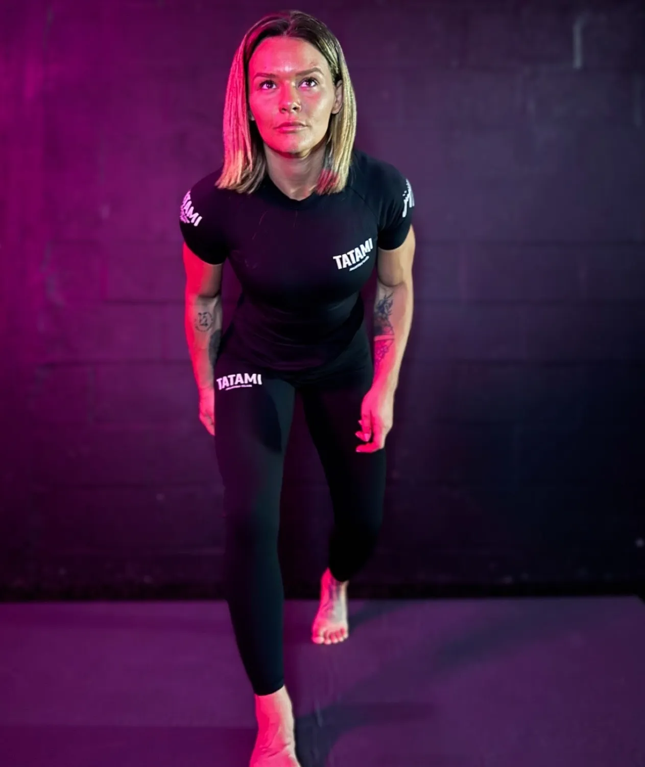 Tatami Fightwear Ladies JJ Club Short Sleeve Rash Guard nera