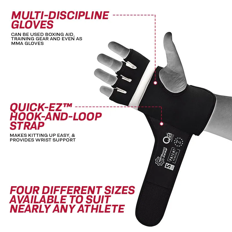 RDX X7 Sottoguanti Boxe Gel Rossi Assorbimento Urti