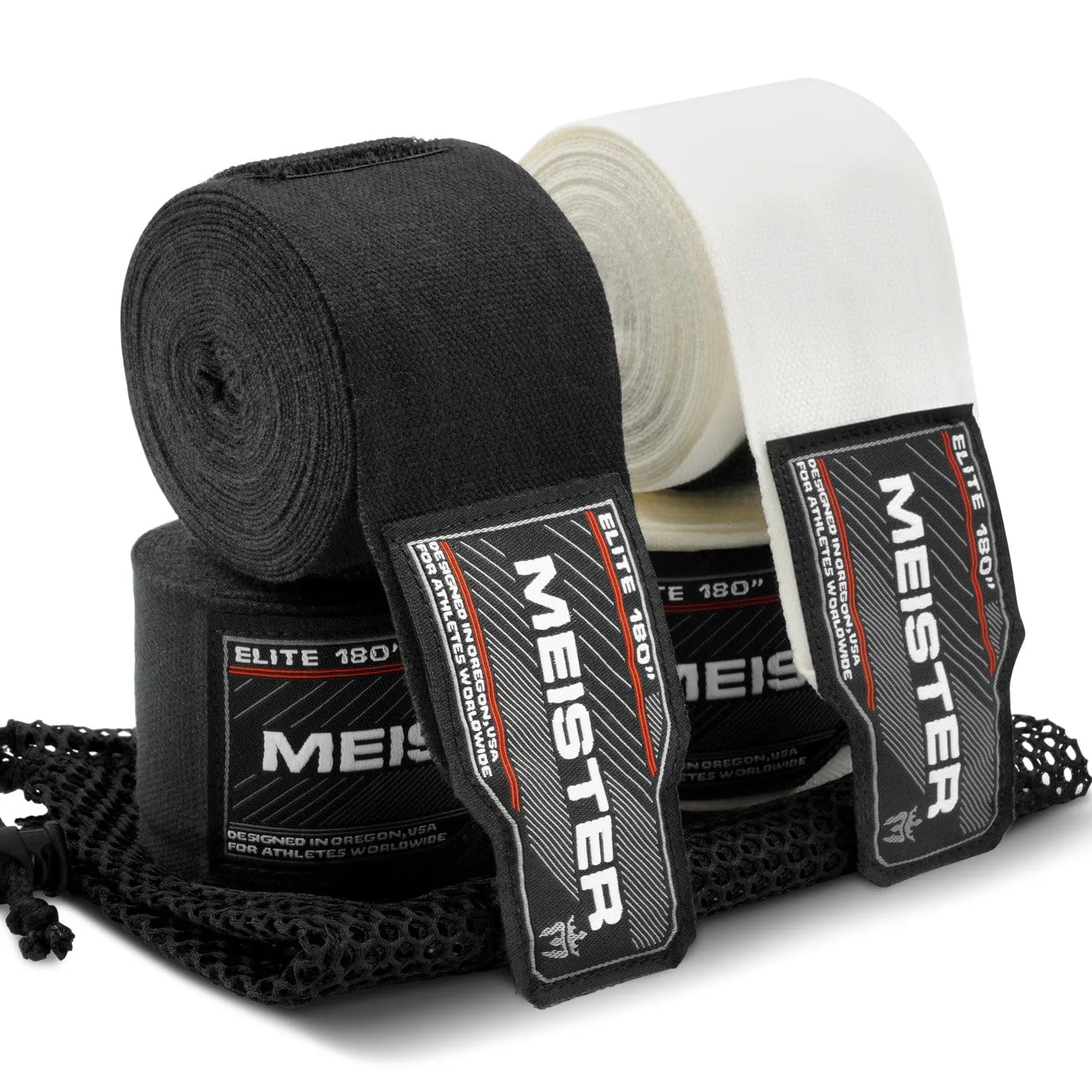 Meister Elite Bende Boxe 457 cm Nero Rosso 2 Paia