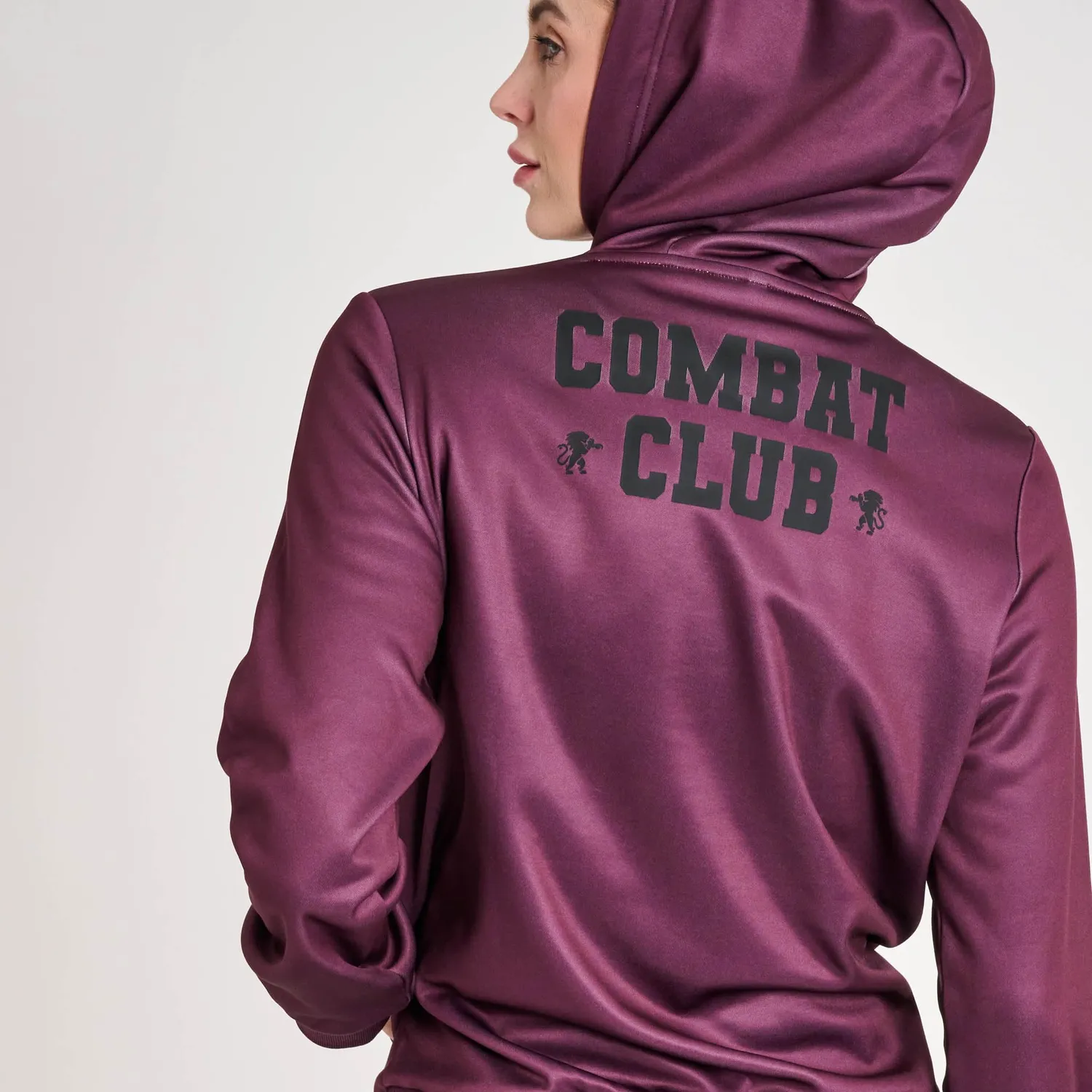 Leone 1947 Combat Club ABX523 felpa donna nera M con cappuccio
