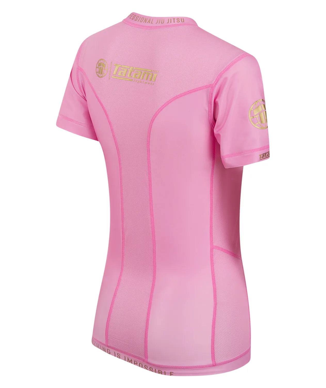 Tatami Fightwear Pro rash guard donna rosa manica corta