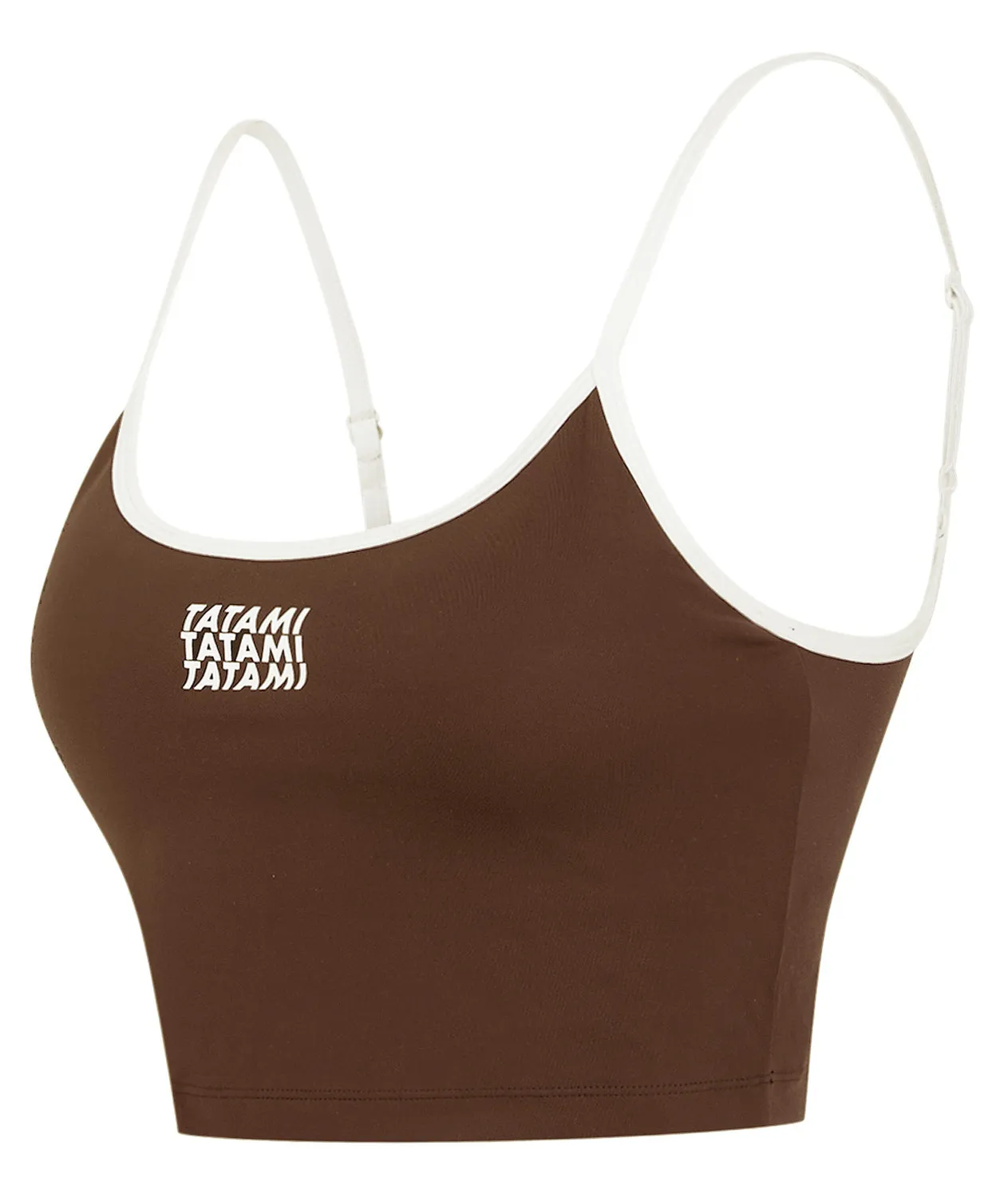 Tatami Fightwear Ladies Contour Training Vest canotta marrone con reggiseno