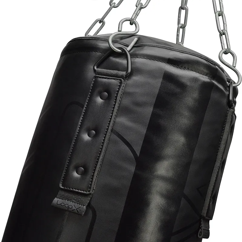 RDX F6 Kara Sacco Boxe Riempito Nero 150 cm Pelle
