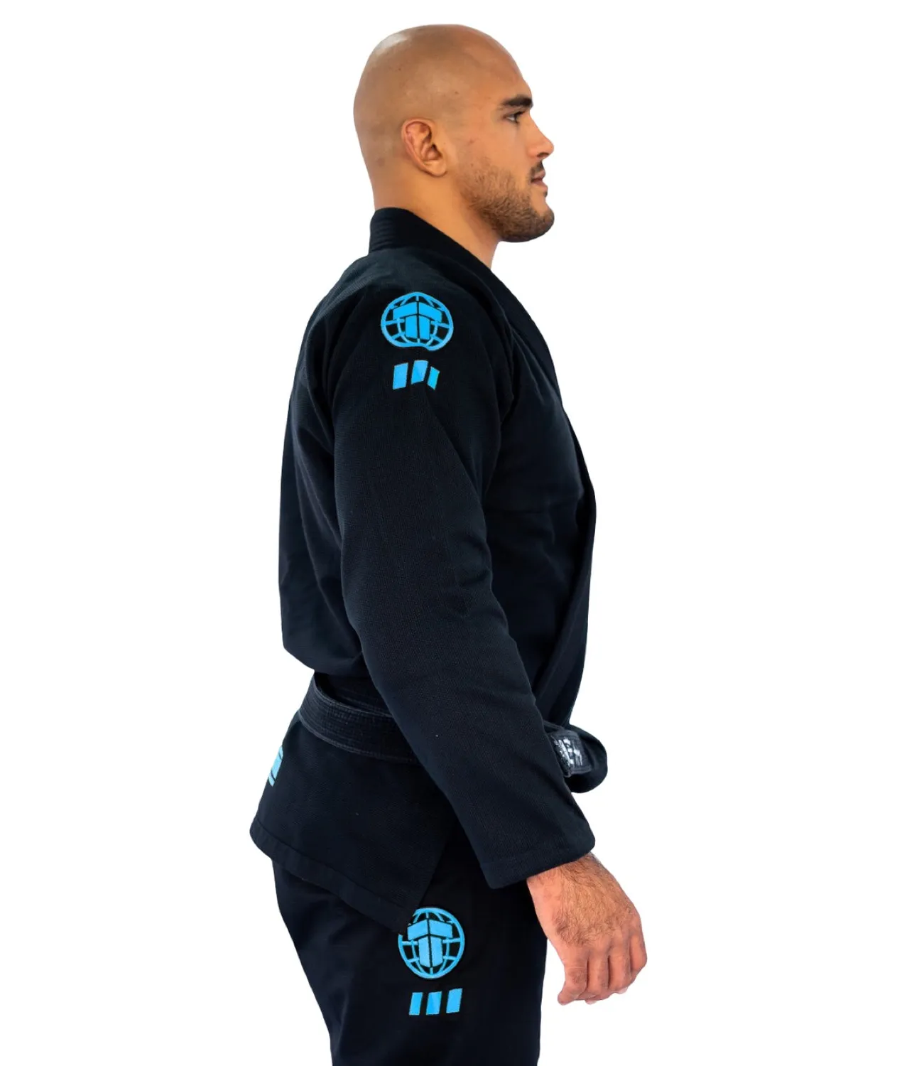 Tatami Fightwear Pro Series Gi kimono nero azzurro sky