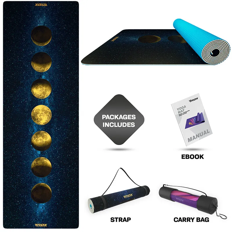 RDX D8 Iris 6mm Tappetino Yoga Blu Antiscivolo