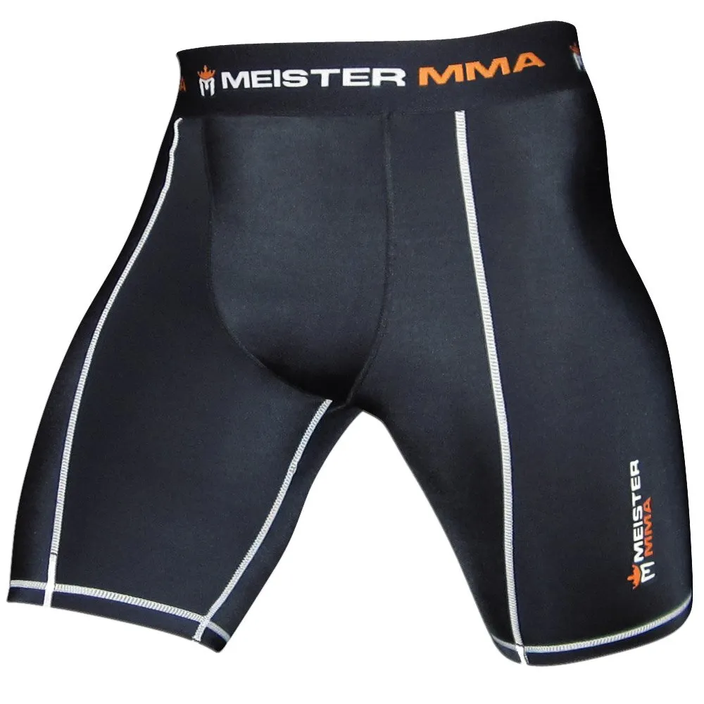 Meister Rush Fight pantaloncini compressione MMA Rosso 34-35
