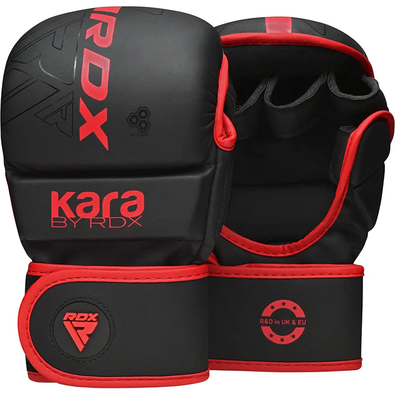 RDX F6 Kara guanti MMA sparring pelle 7oz