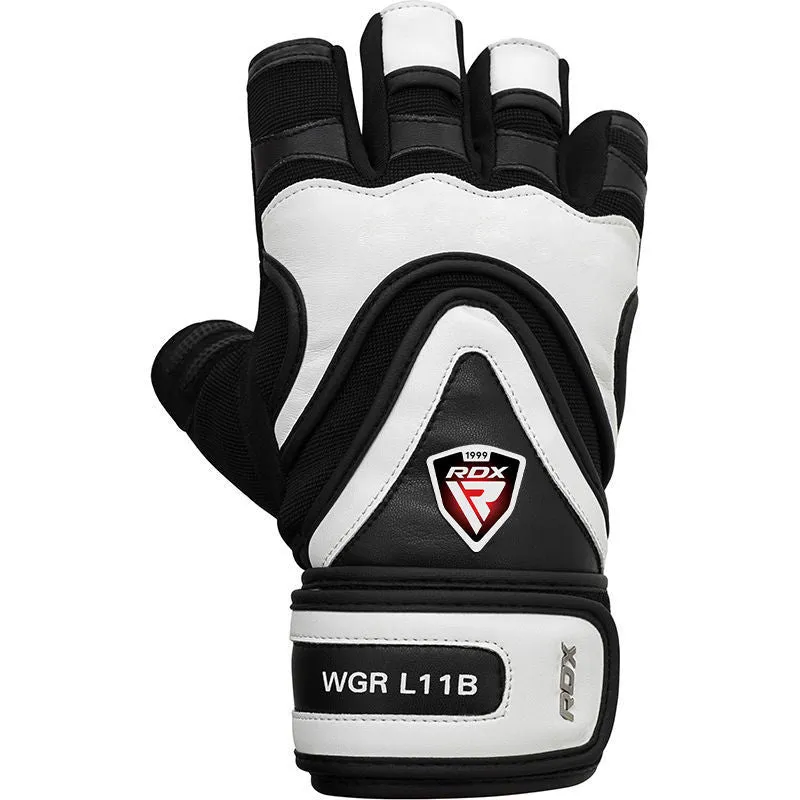 RDX L11 Guanti Palestra Nero Sollevamento Pesi