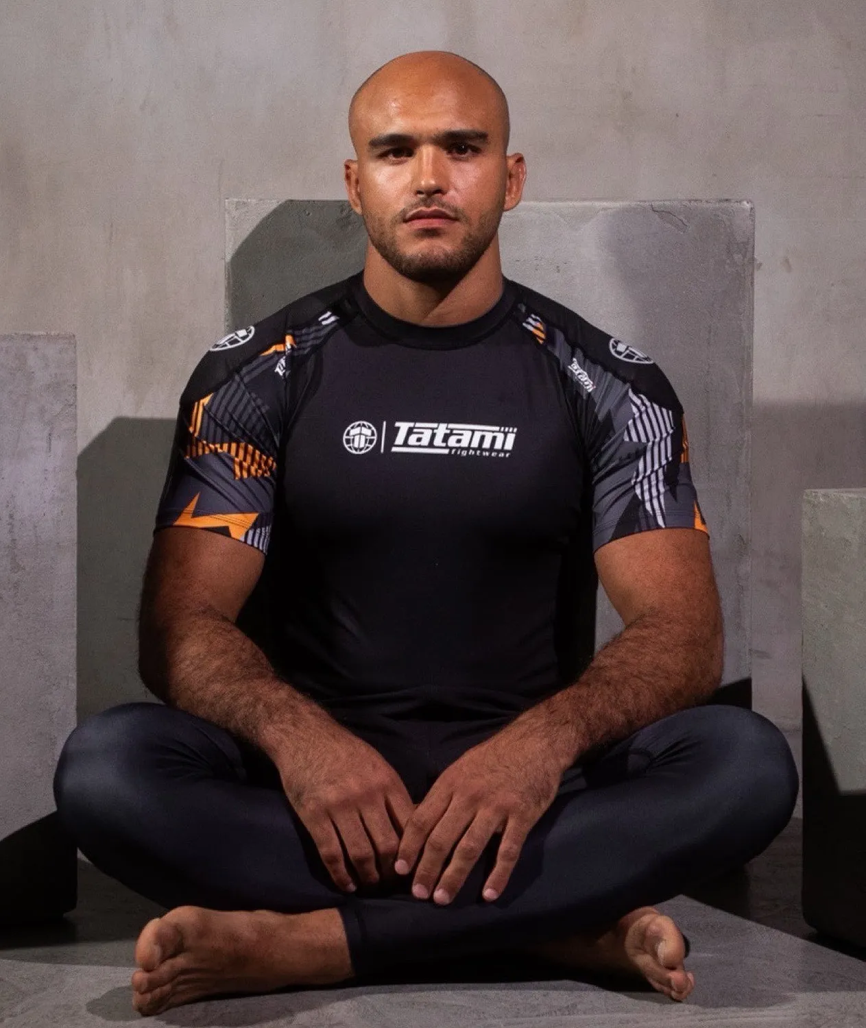Tatami Technical Rash Guard Manica Corta Arancione