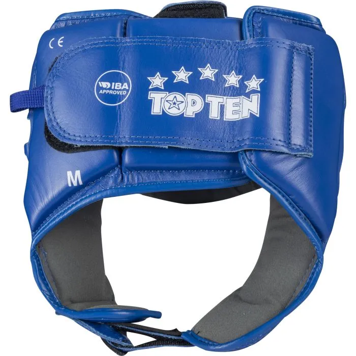 Top Ten Avantgarde casco boxe pelle vera IBA