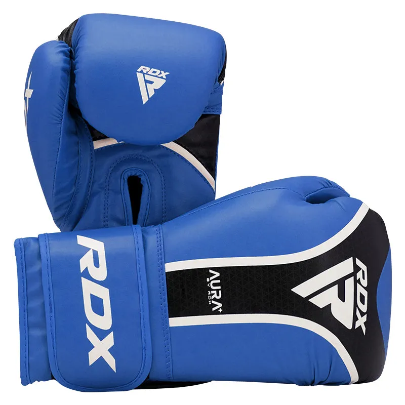 RDX Aura Plus T-17 guanti boxe Maya Hide protezione polso