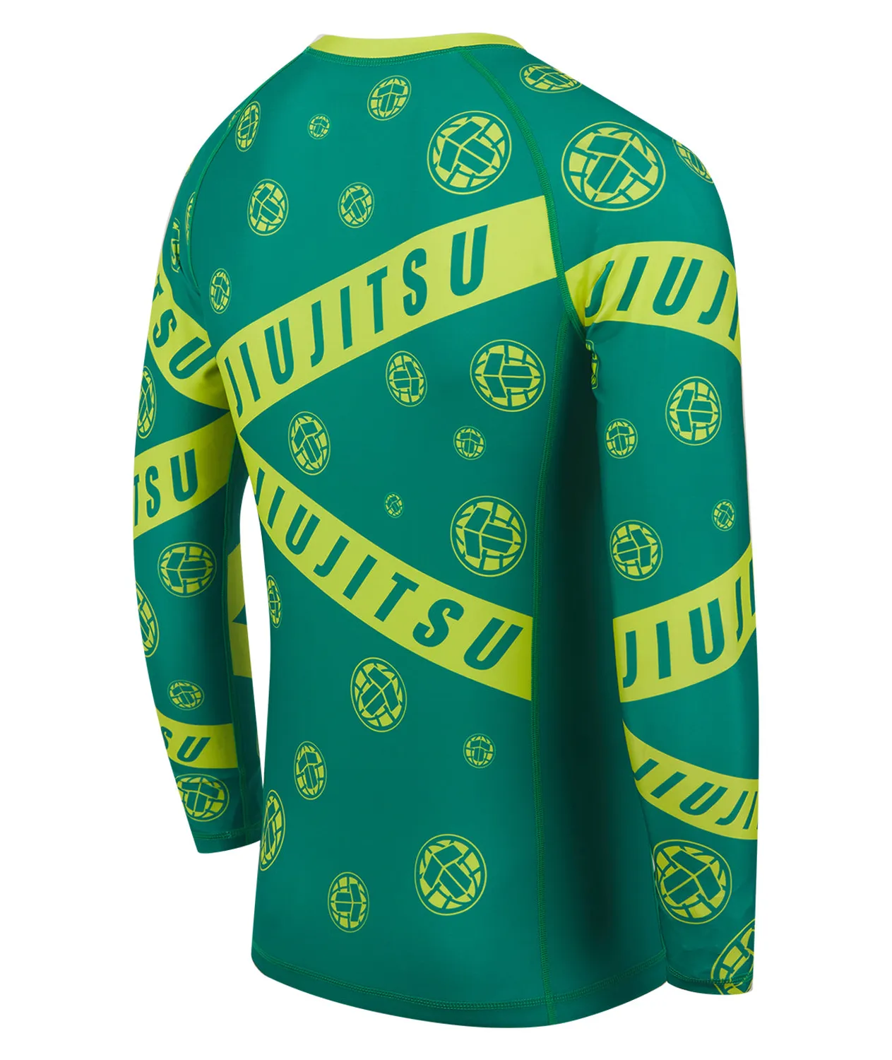 Tatami Helena Taped rash guard manica lunga verde giallo