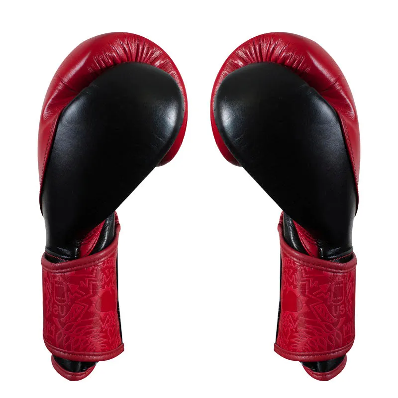 Cleto Reyes Alta Precisione guanti boxe 10 oz rosso nero pelle