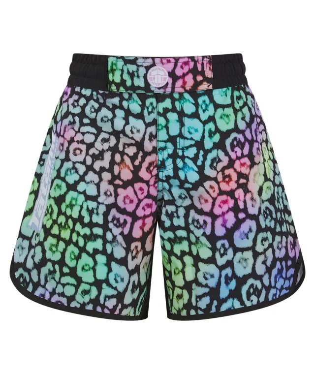 Tatami Recharged shorts grappling donna multi leopard riciclati