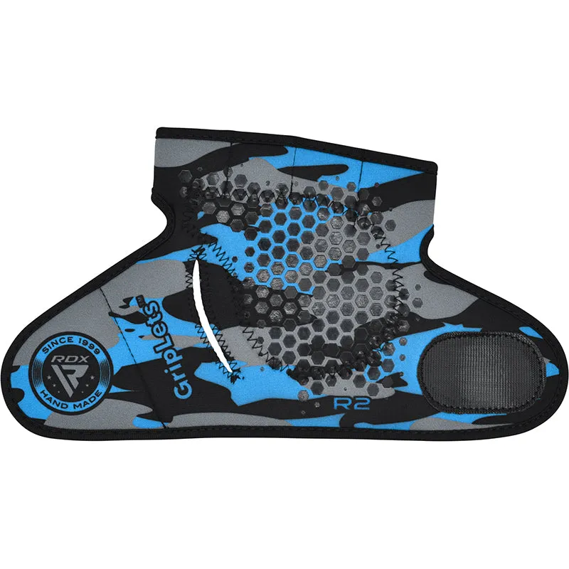 RDX R2 Prese Palestra Pesi Blu S/M Silicone
