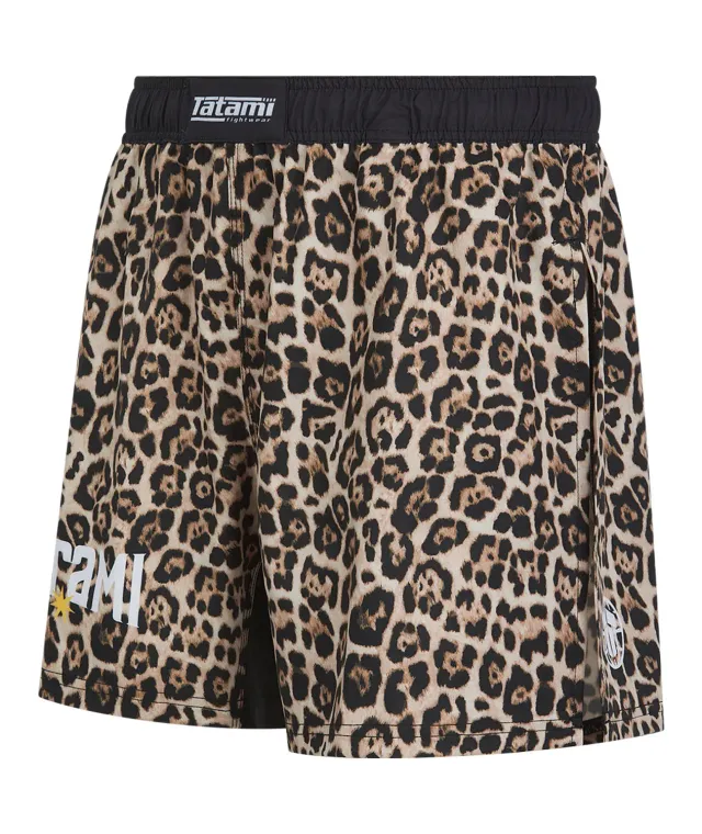Tatami Fightwear High Split shorts MMA leopardati elastici