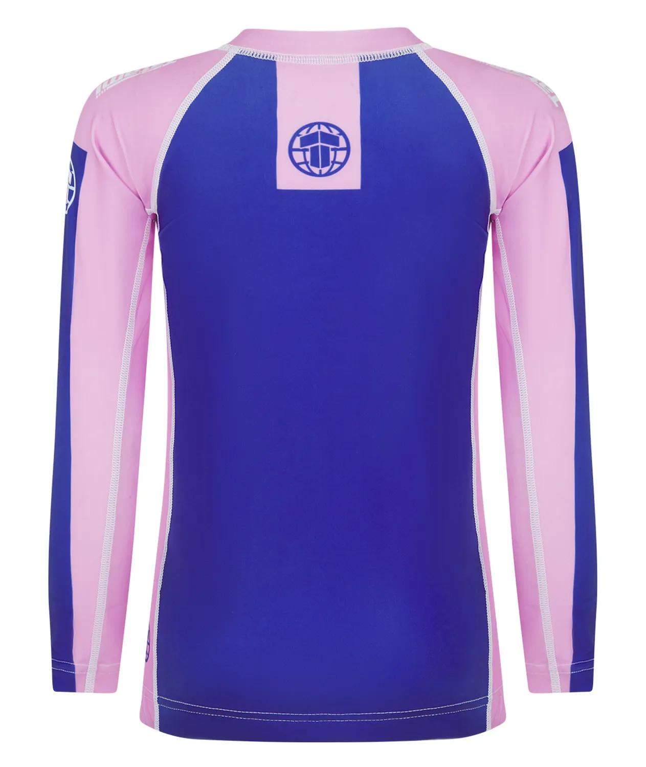 Tatami Contrast rash guard bambino manica lunga blu rosa
