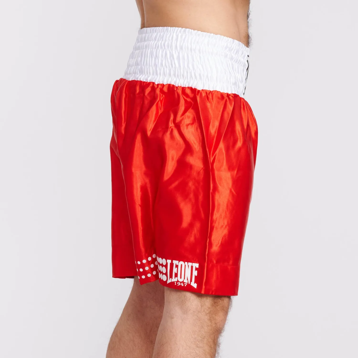 Leone 1947 AB737 pantaloncini boxe in satin blu