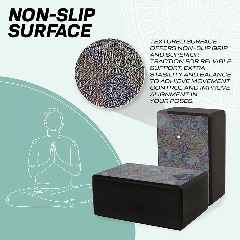 RDX D3 Blocco Yoga EVA Singolo Nero Antiscivolo