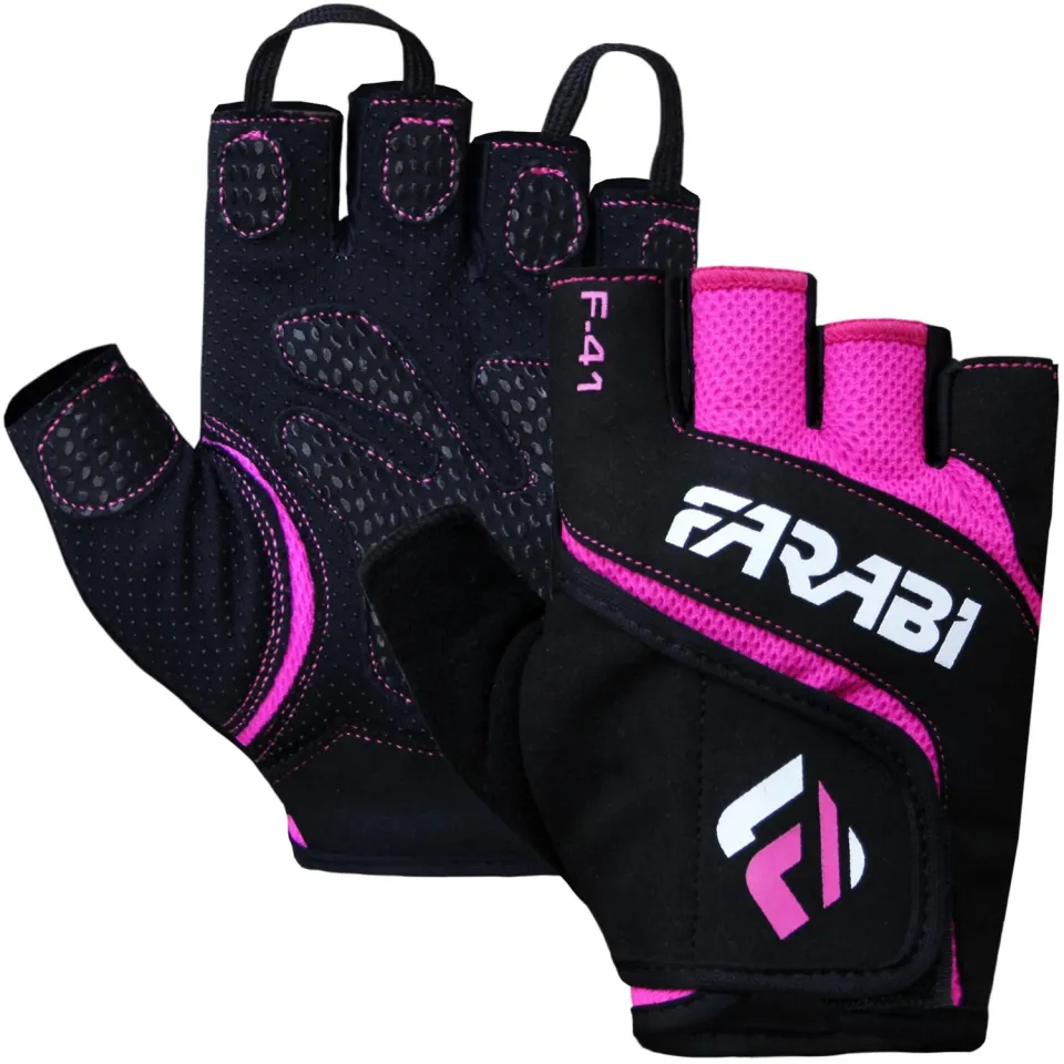 Farabi F-41 guanti fitness pesi pelle M