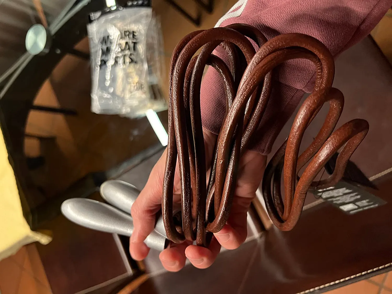 Leone 1947 Pro corda salto cuoio marrone 8 mm