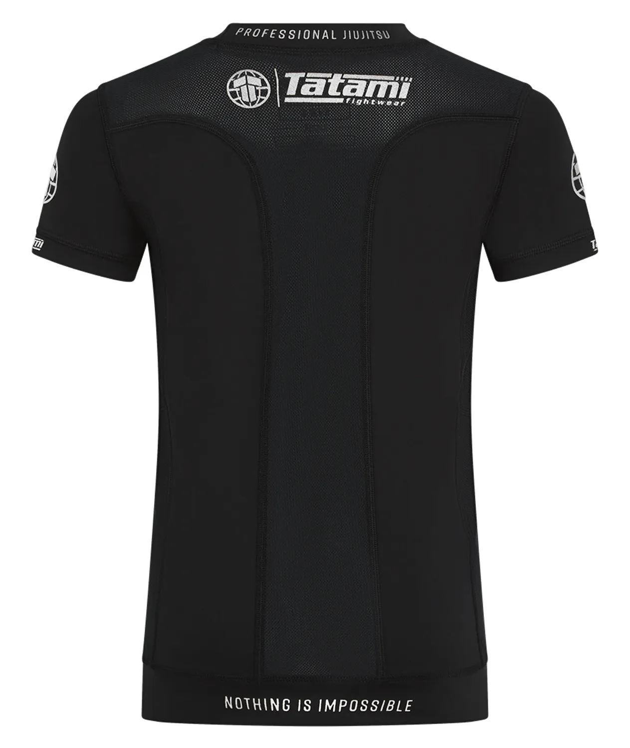 Tatami Pro rash guard bambino manica corta nero argento