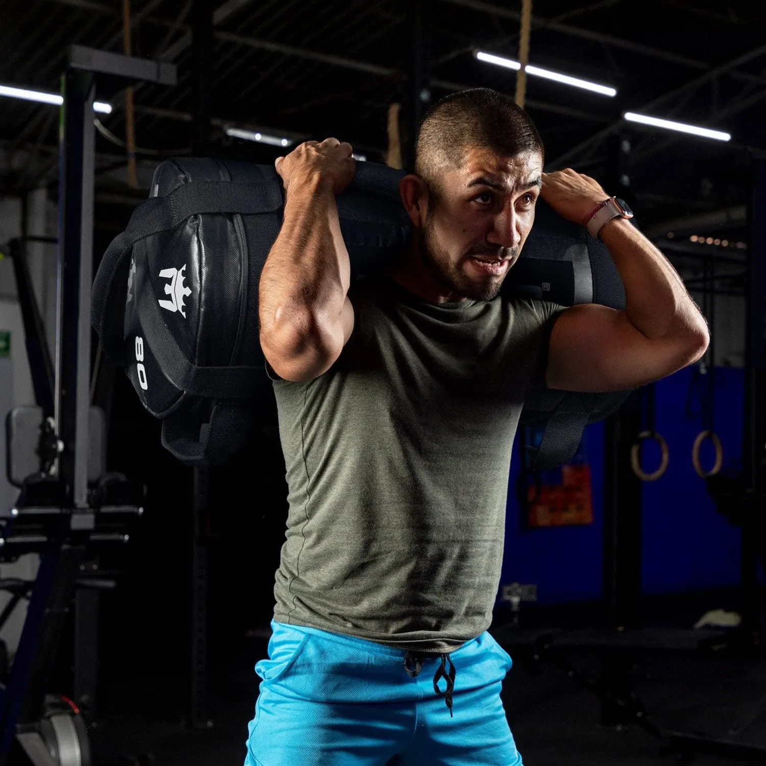 Meister Beast 80LB sandbag fitness nero 36kg 3 kettlebell