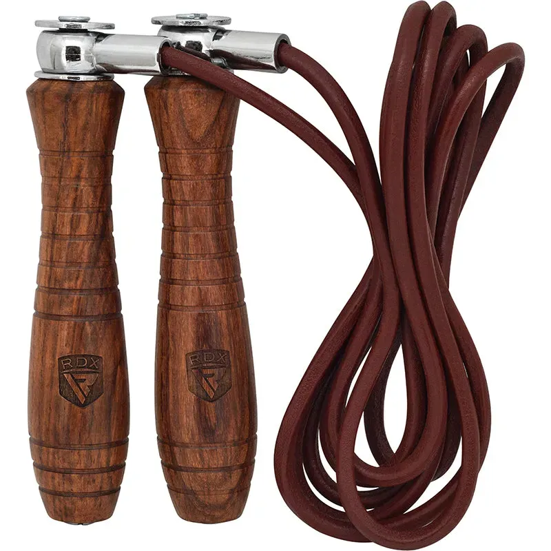 RDX L2 Corda Salto Cuoio 9ft Manici Legno