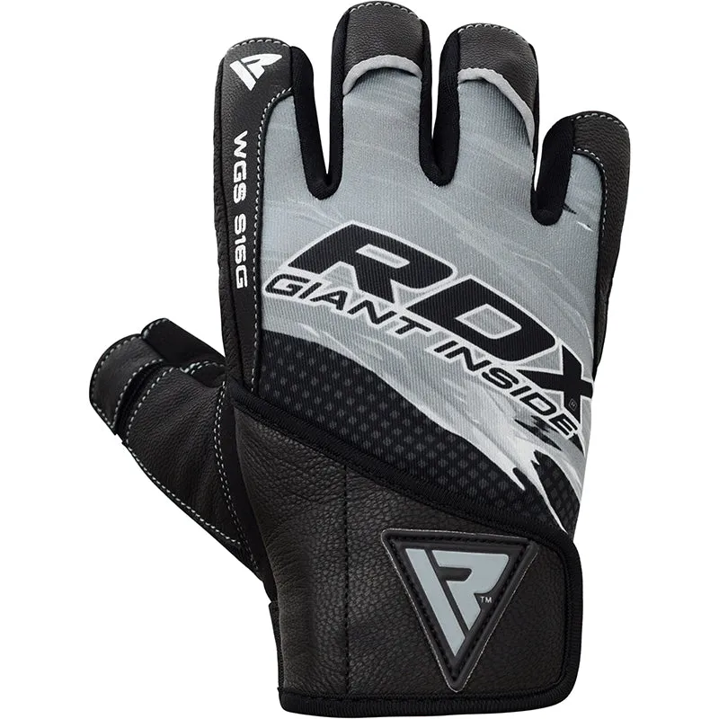 RDX S16 Guanti Palestra Pelle Capra Gel Antiv esciche