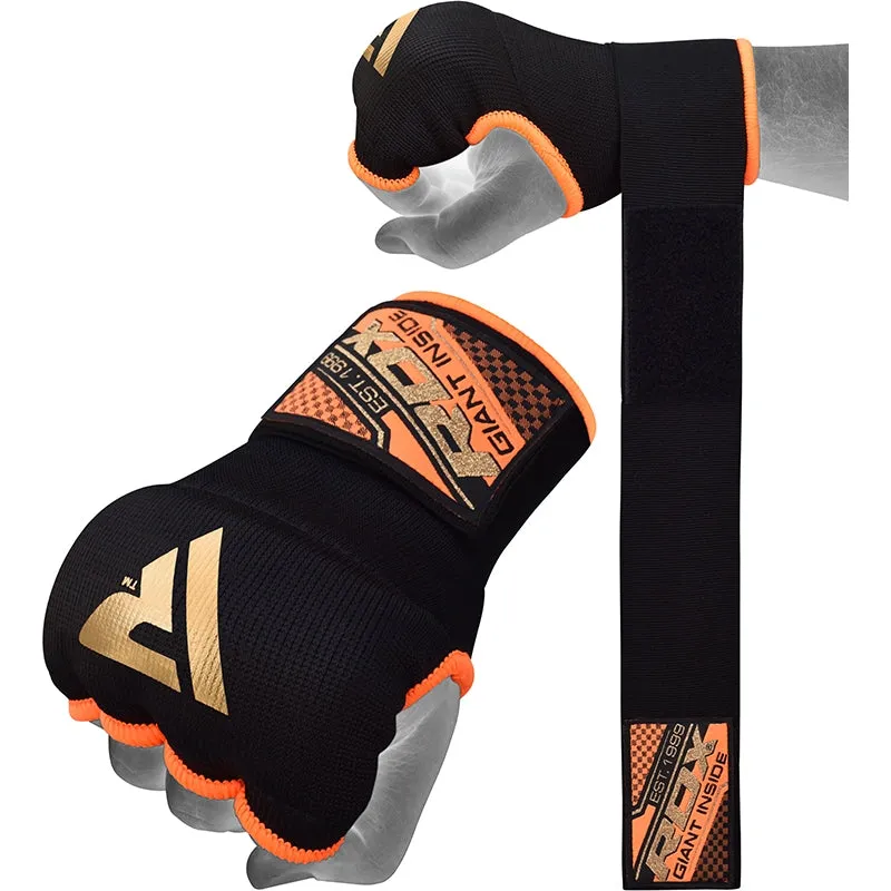 RDX 75cm sottoguanti boxe gel polso rossi