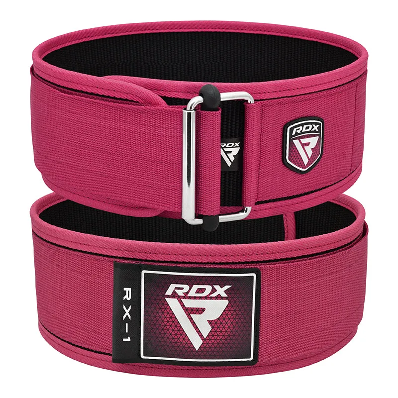 RDX RX1 Cintura Pesi Donna Rosa Nylon 4"