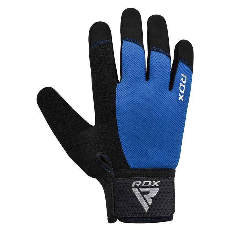 RDX W1F guanti palestra dita intere touchscreen neri