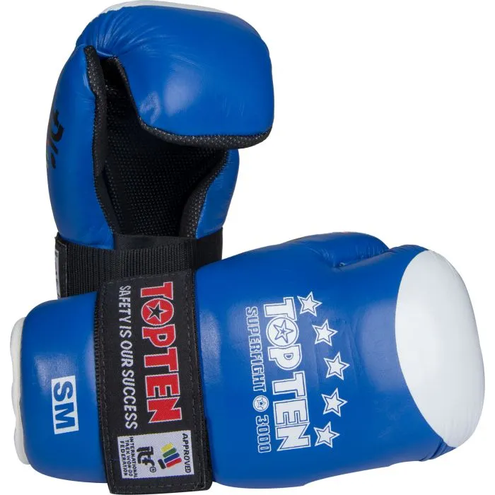 TOP TEN Superfight 3000 guantini open hands pelle